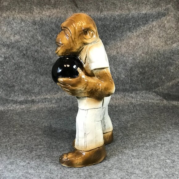 Bowling Monkey Studio Art Pottery Statue - Picture 4 of 7